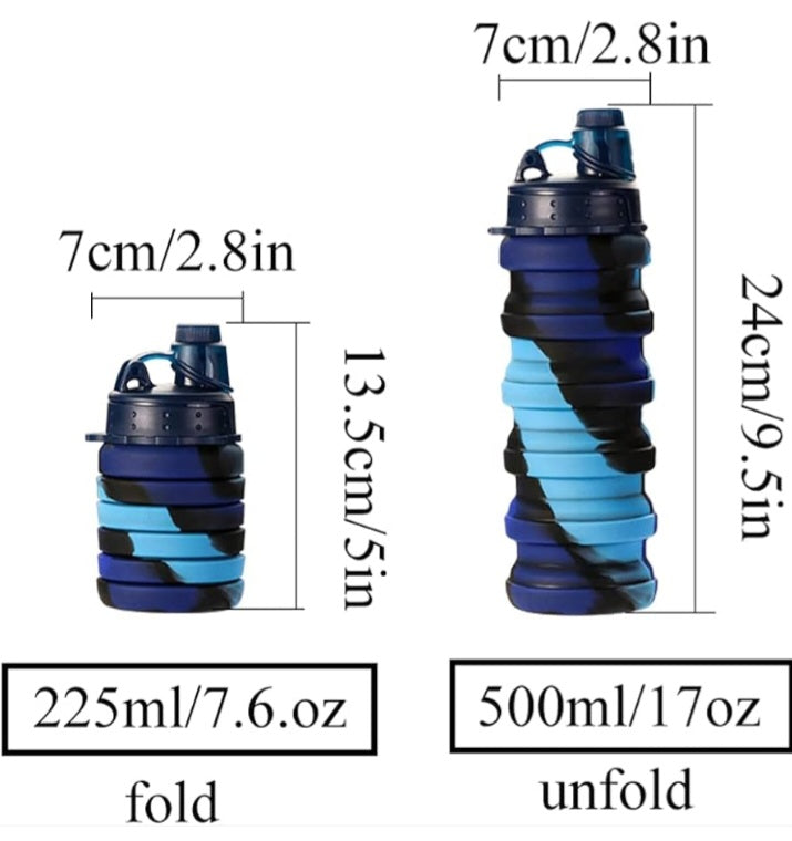 Silicone Foldable Water Bottle | Lightweight, Leakproof & Reusable