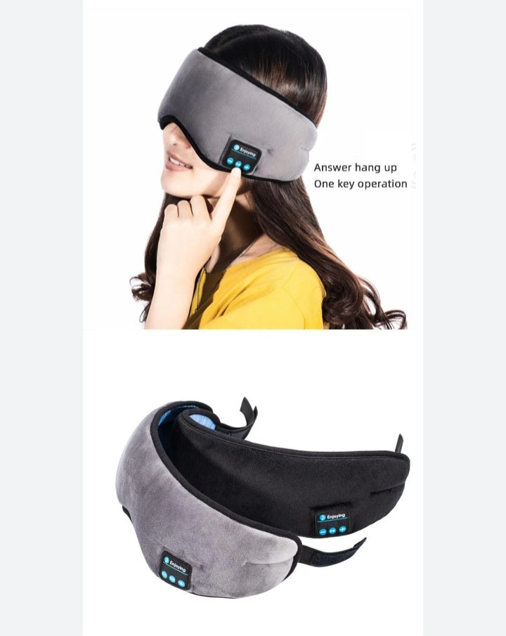 Bluetooth Sleeping Eye Mask – Wireless Music Sleep Mask with Built-in Headphones for Travel & Relaxation