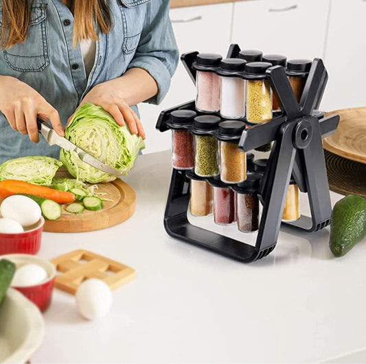 Rotating Spice Rack Organizer - Keep Your Spices Neat and Accessible